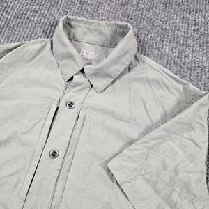Triple Aught Design Shirt Mens Small Gray SS Button Up Travel Lightweight Hike